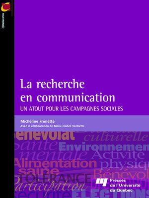 cover image of La recherche en communication